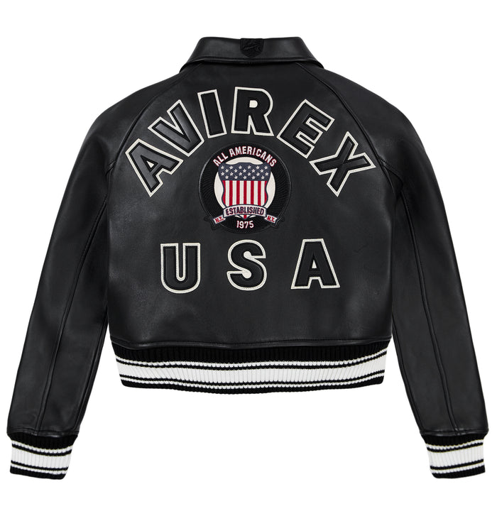 CROPPED BEE On The Lookout Leather Jacket – Honeys Kollection
